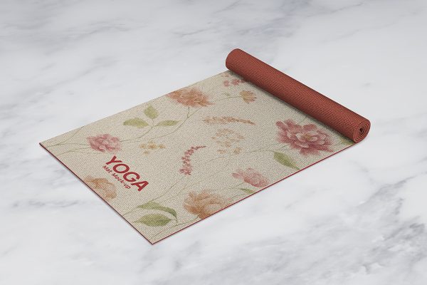 卷起的瑜伽垫样机