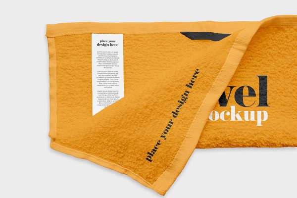 带标签的毛巾洗脸巾样机2组