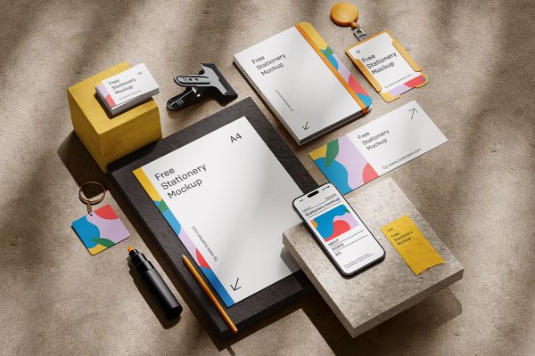 文具品牌包装VI样机4组