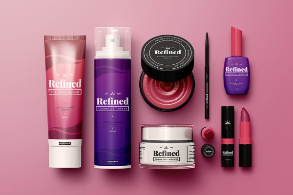 化妆品包装套装VI样机