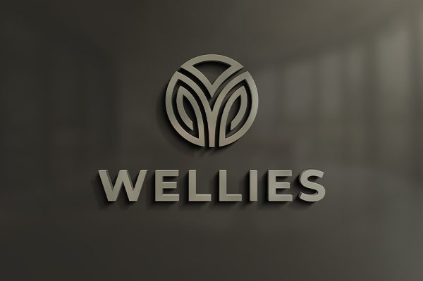 优雅的3D立体LOGO墙样机