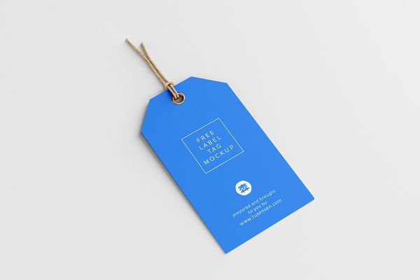 简约质感服装吊牌标签样机3组