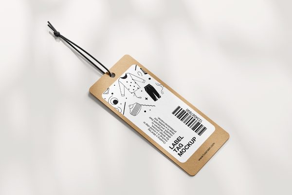 简约实用服装吊牌标签样机4组