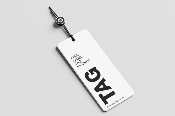 高质感服装吊牌标签样机4组