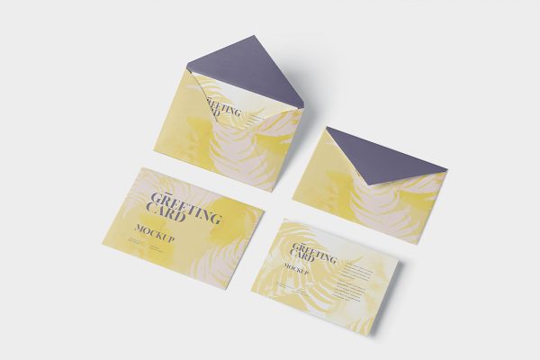高端企业信封贺卡样机4组