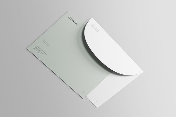 信封和贺卡样机