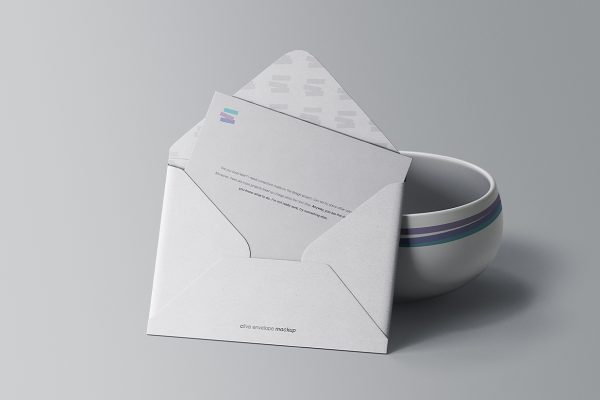 信封明信片贺卡样机Mockup