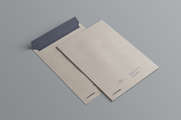 高质感牛皮纸信封样机7组