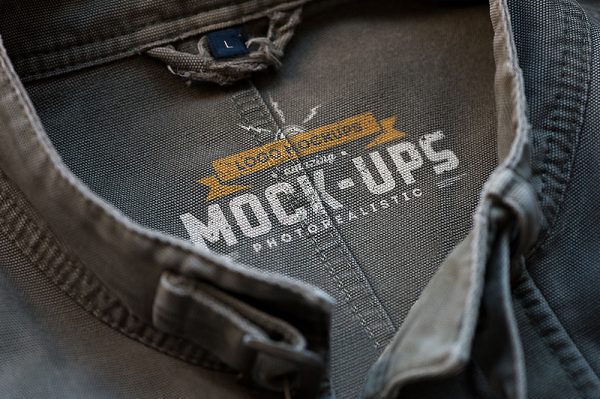 高质感重装布料LOGO印花样机Mockup