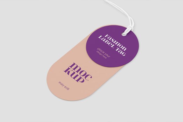 时尚服装吊牌标签样机