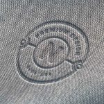 高质感牛仔布压花LOGO样机