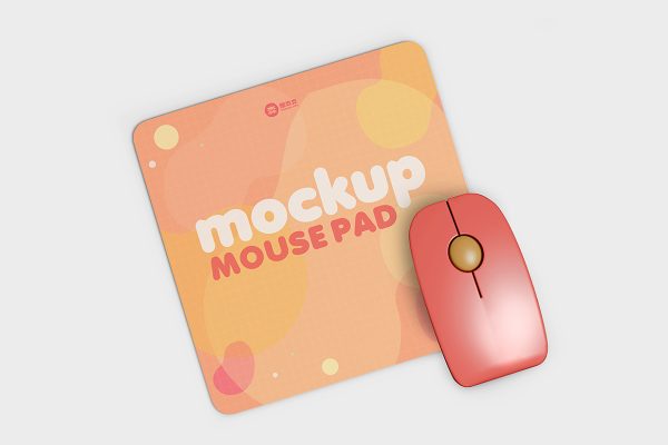 高质感鼠标垫样机3组Mockup