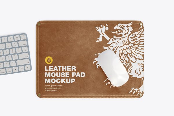 皮革鼠标垫样机Mockup2组
