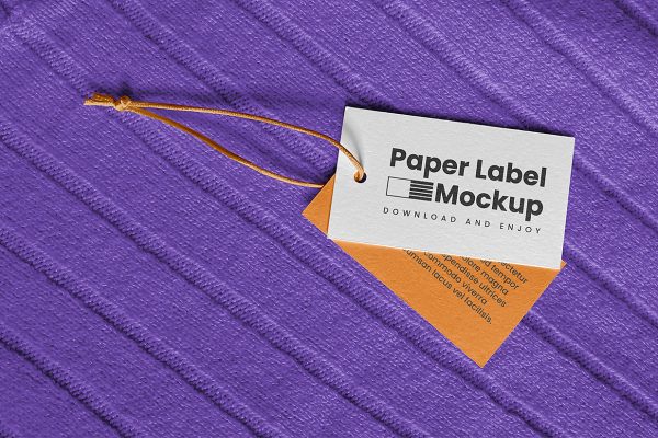 毛衣场景服装吊牌标签样机