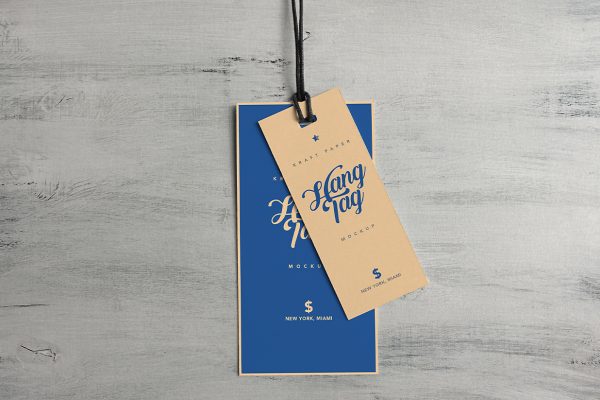 服装吊牌标签样机
