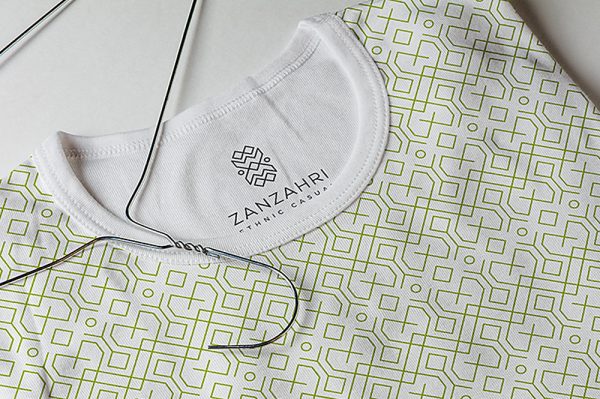 T恤布料LOGO标志样机Mockup