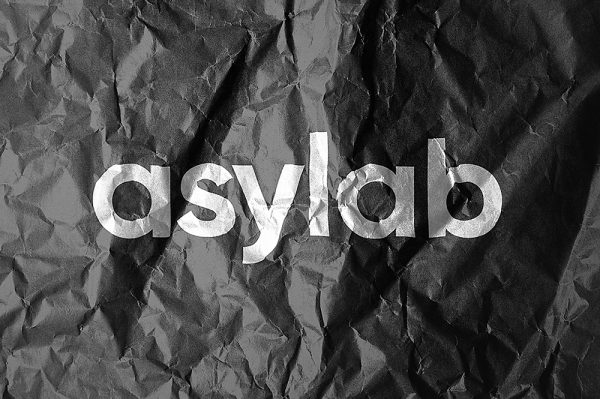 精美褶皱纸张LOGO标志样机Mockup