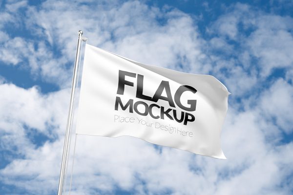 旗帜广告旗样机Mockup3组