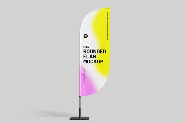 道旗帆旗广告旗旗帜样机mockup3组