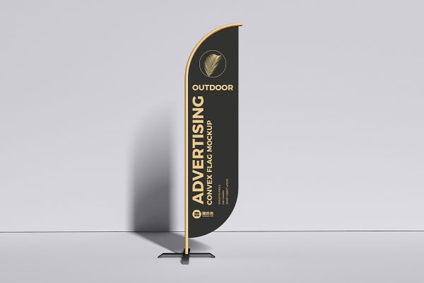 帆旗道旗广告旗旗帜样机mockup