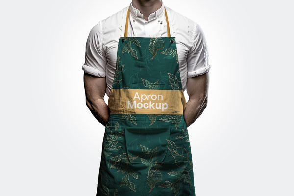 男性围裙样机mockup