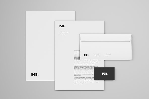 信封信纸名片品牌VI样机mockup