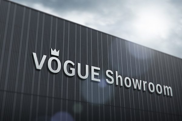 黑色建筑3D立体logo标志样机Mockup