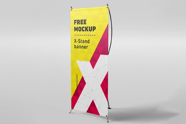 高质感X展架样机mockup4组