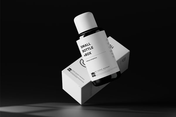 带包装盒的水乳样机8组