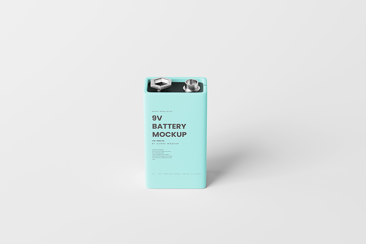 高质感电池样机mockup6组插图