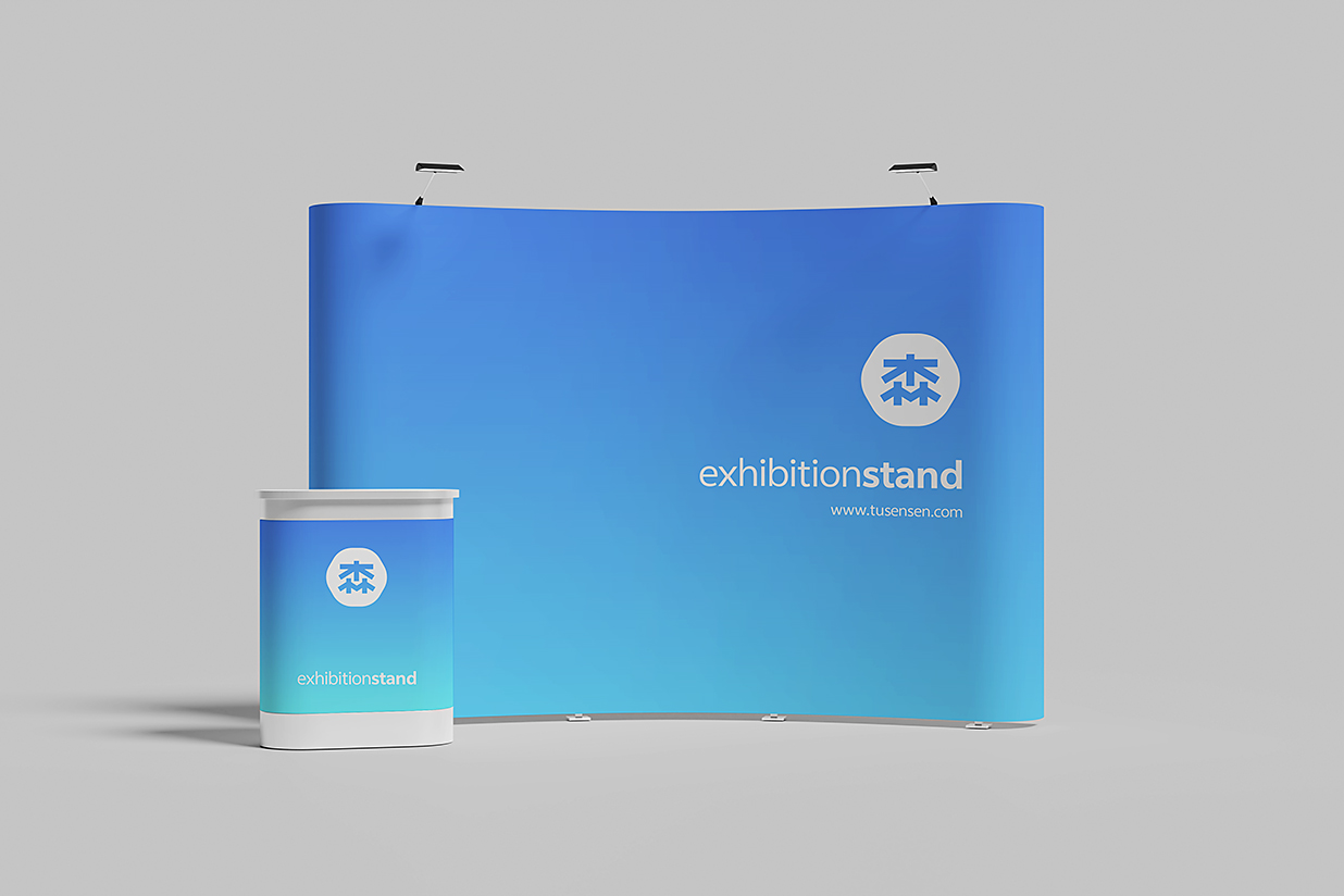 精致的展台样机 mockup6组插图
