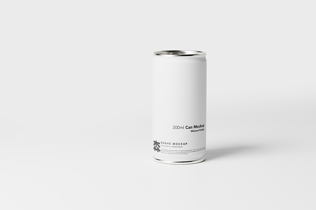 简约易拉罐饮料罐啤酒罐苏打水罐包装样机mockup10组插图