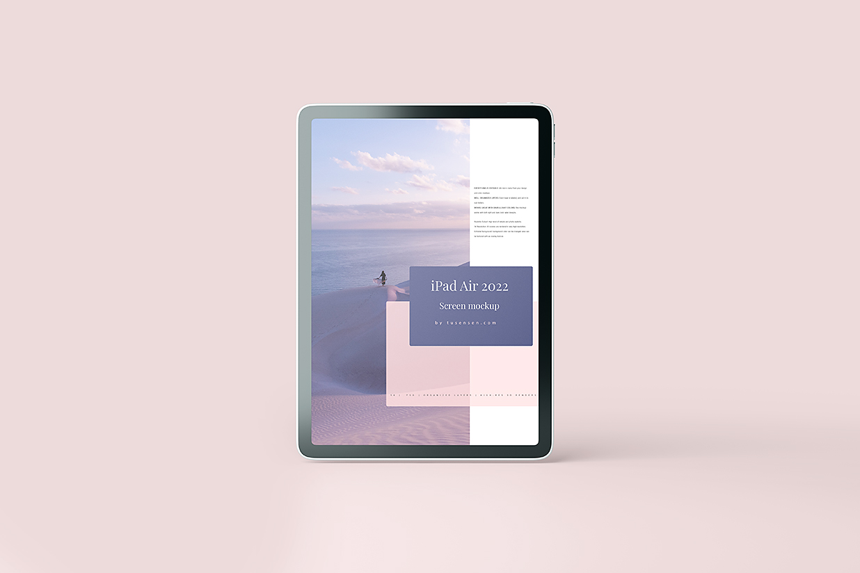 2022款iPad Air平板样机mockup 5组插图