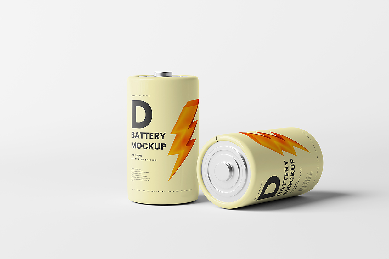 高质感电池样机mockup6组插图