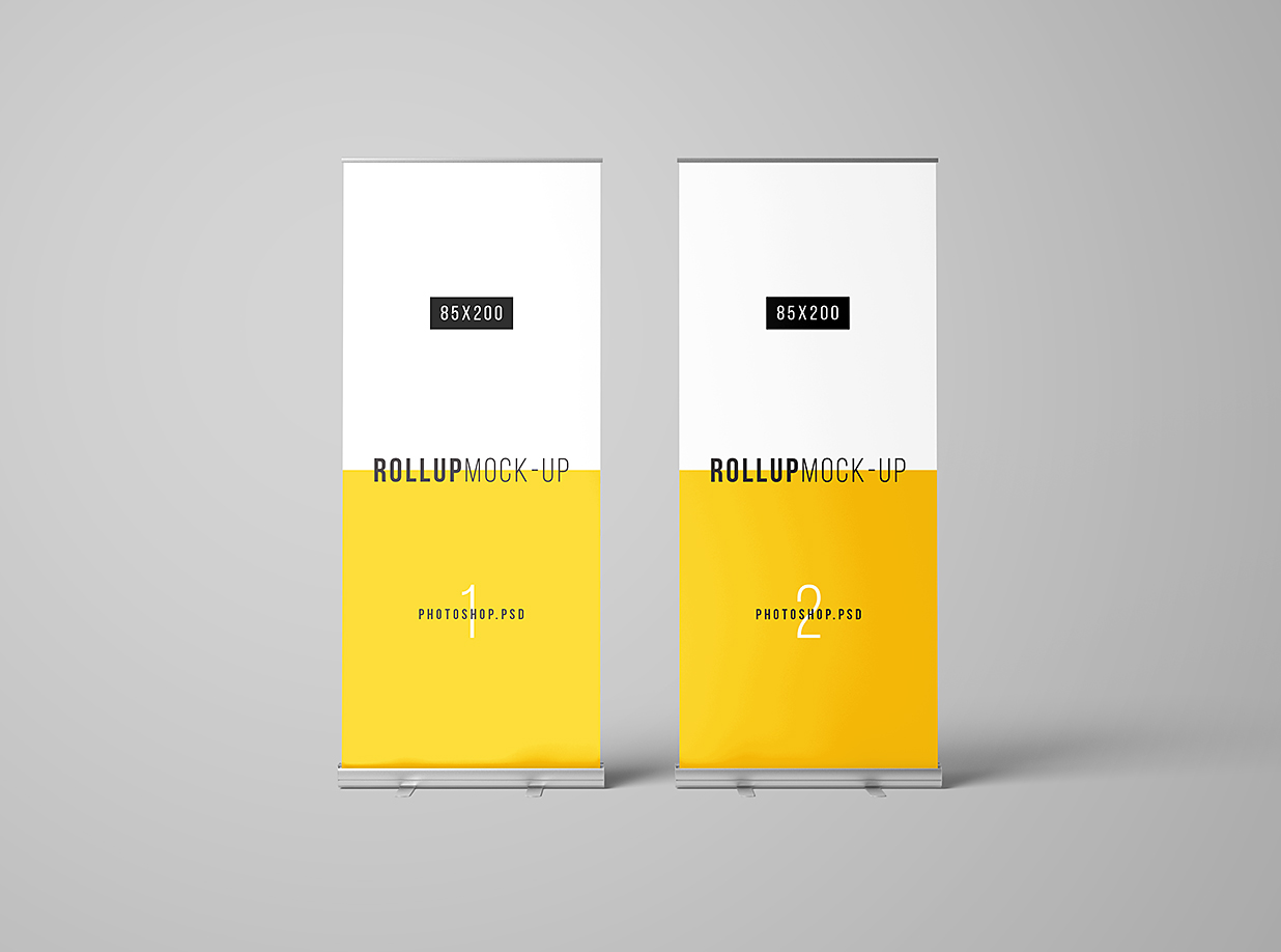 高质感易拉宝样机mockup7组插图1