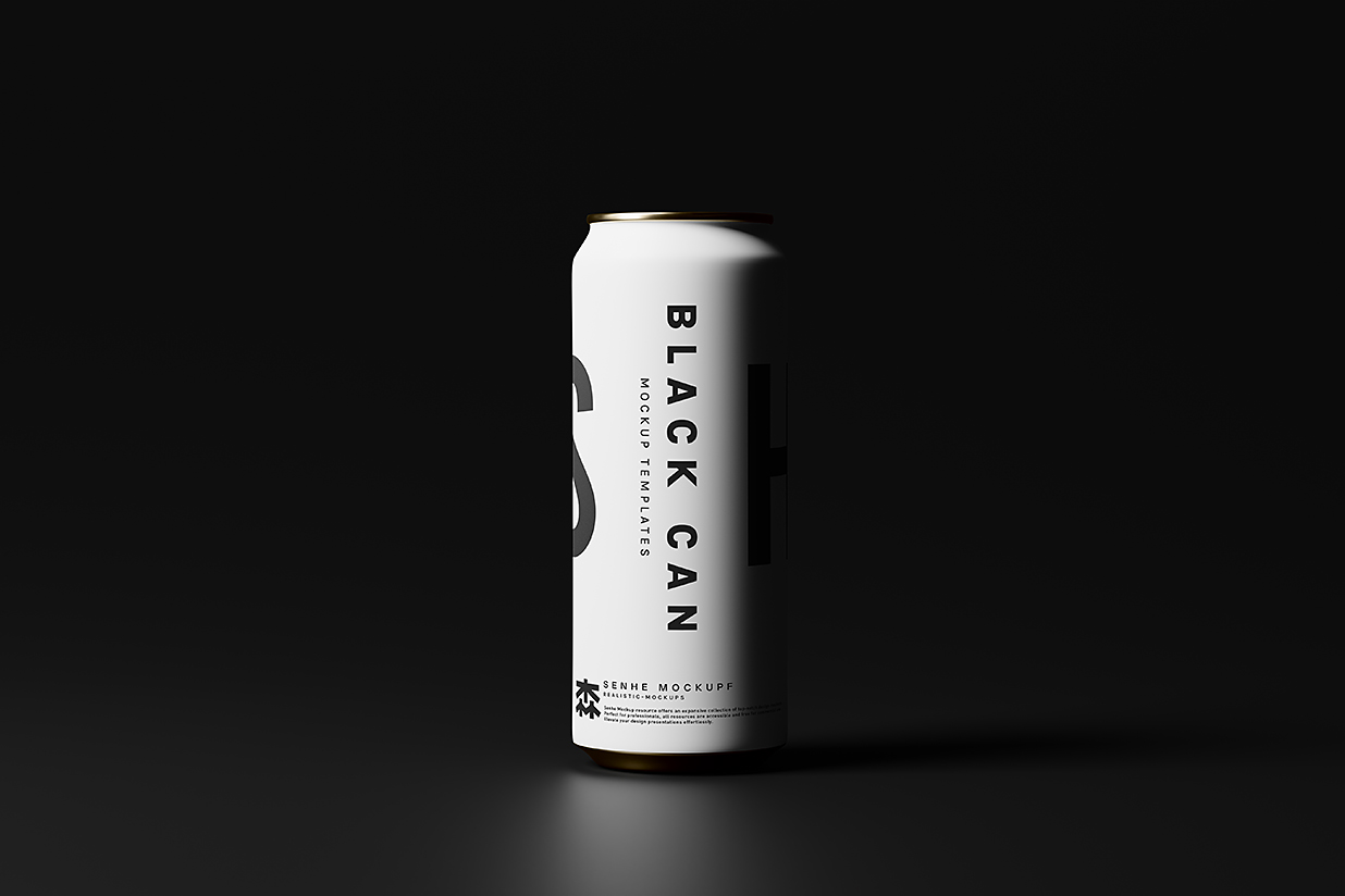 精致的易拉罐饮料罐啤酒罐苏打水罐包装样机mockup15组插图1