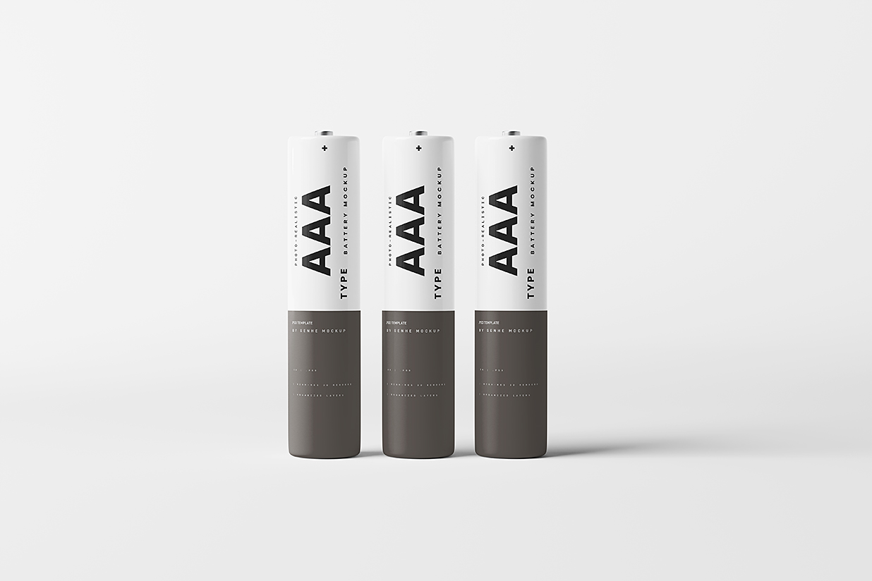 精致的电池样机mockup6组插图2