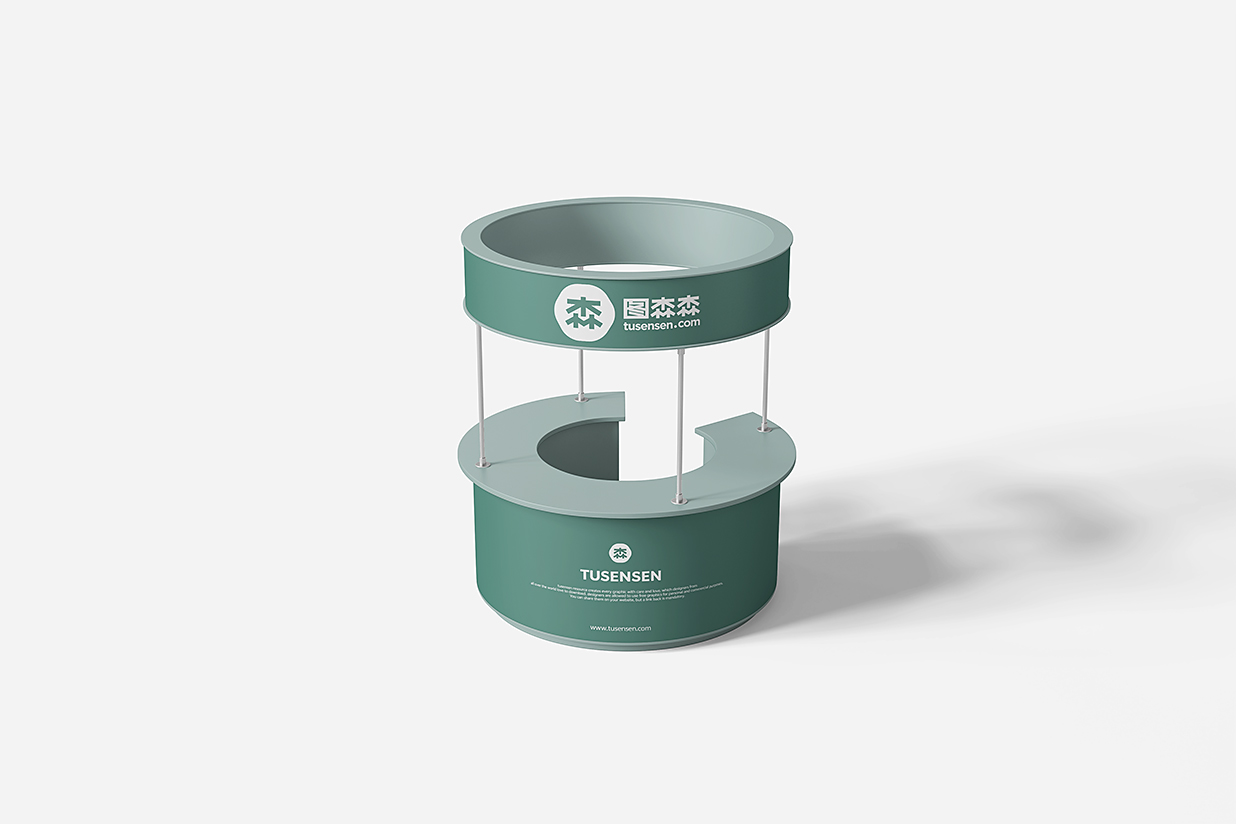 圆形展台样机 mockup5组插图3