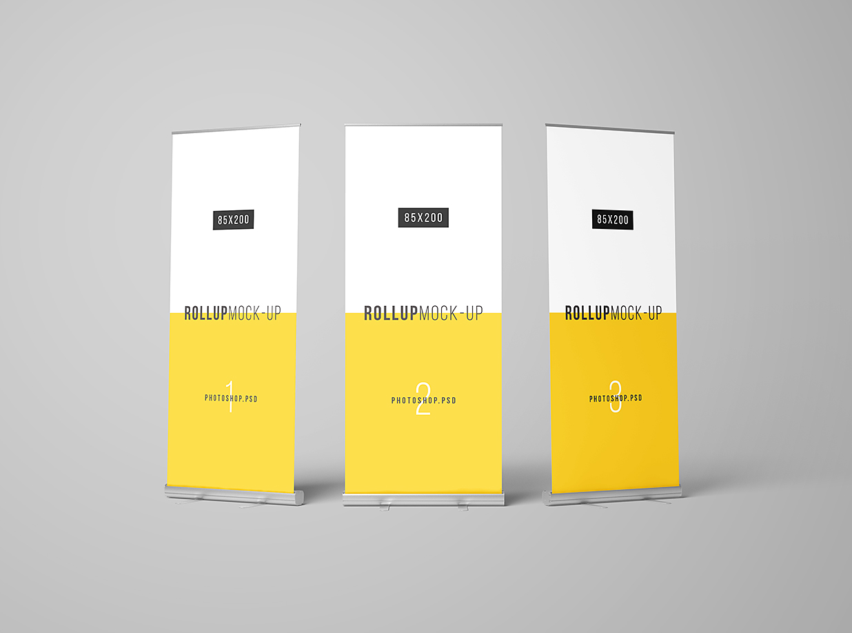 高质感易拉宝样机mockup7组插图4