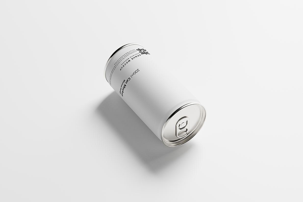 简约易拉罐饮料罐啤酒罐苏打水罐包装样机mockup10组插图4