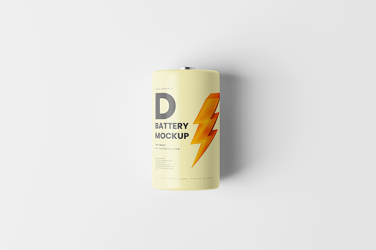 高质感电池样机mockup6组插图4