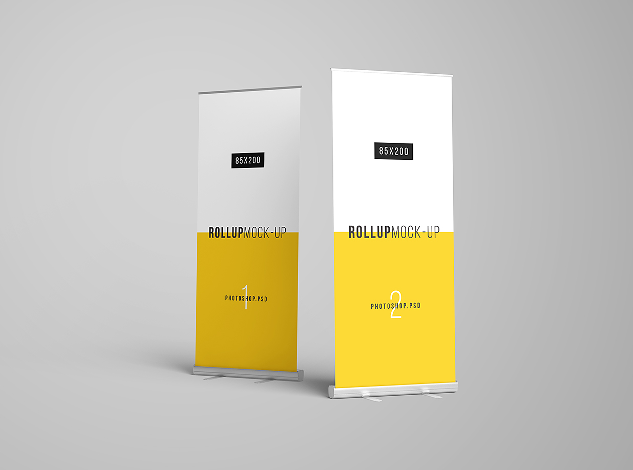 高质感易拉宝样机mockup7组插图5