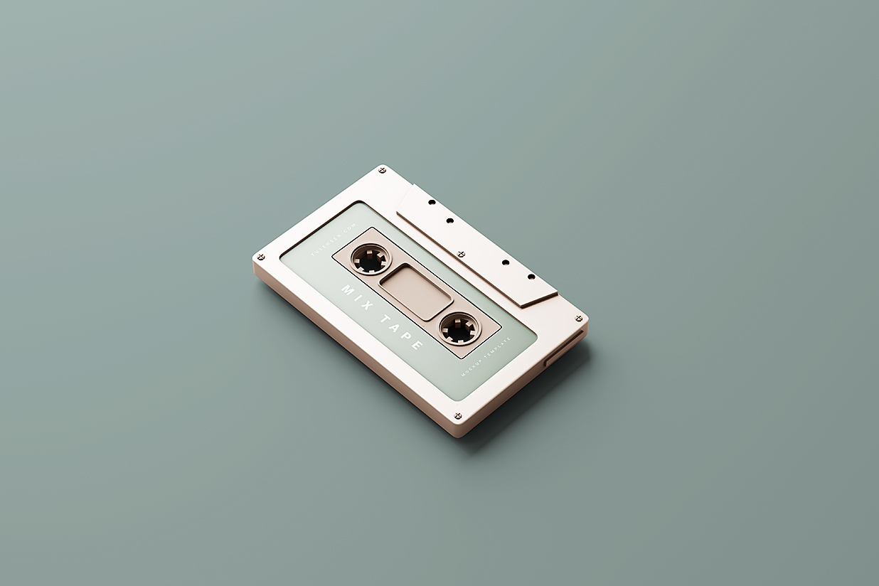 高质感盒式磁带卡带样机mockup6组插图5