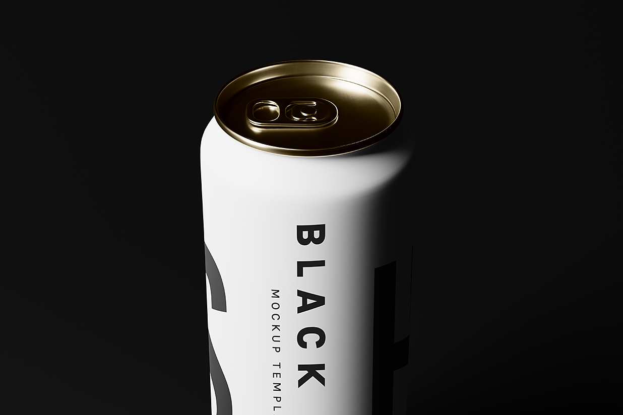 精致的易拉罐饮料罐啤酒罐苏打水罐包装样机mockup15组插图4