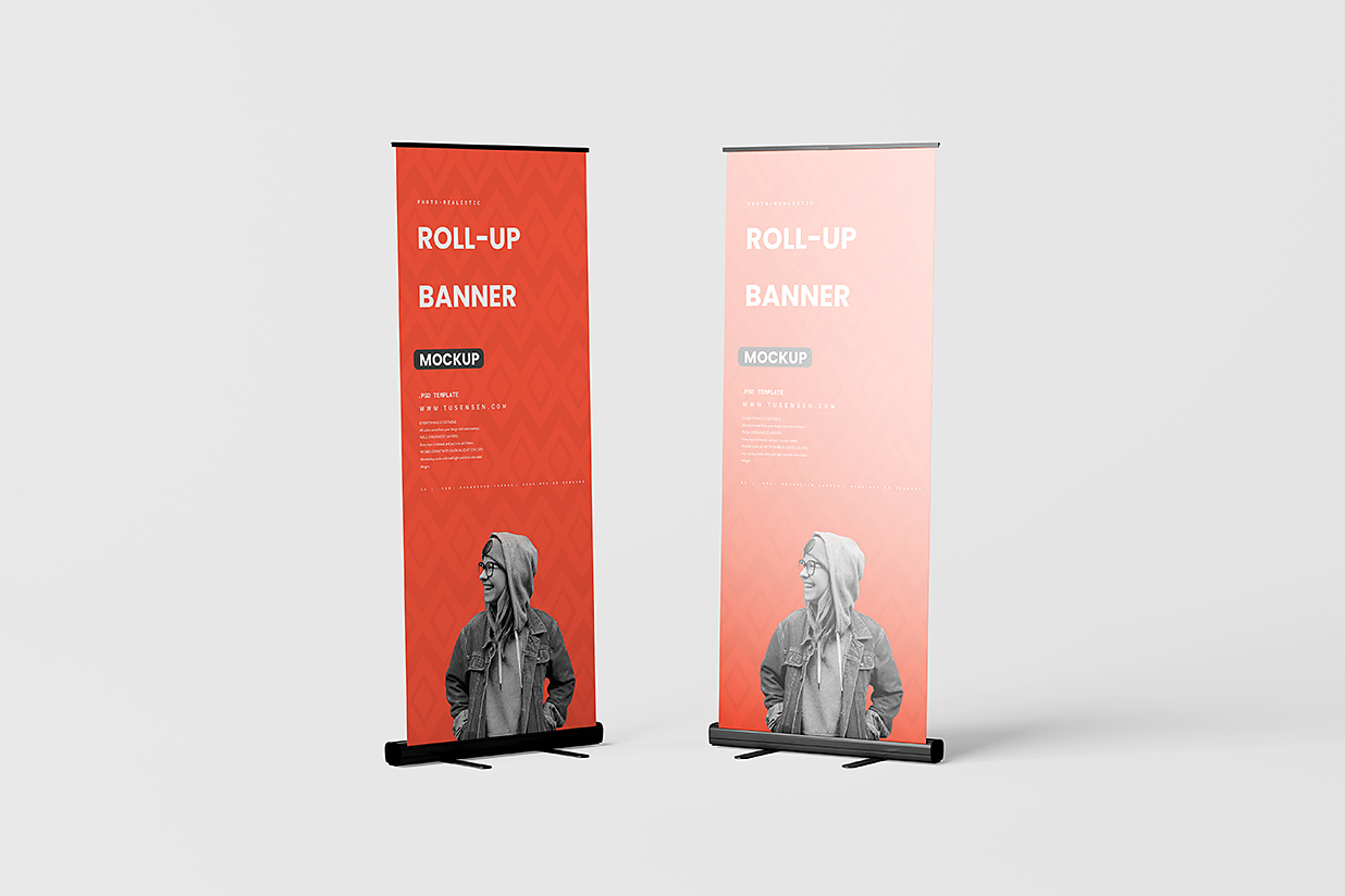 高质感易拉宝样机mockup6组插图5