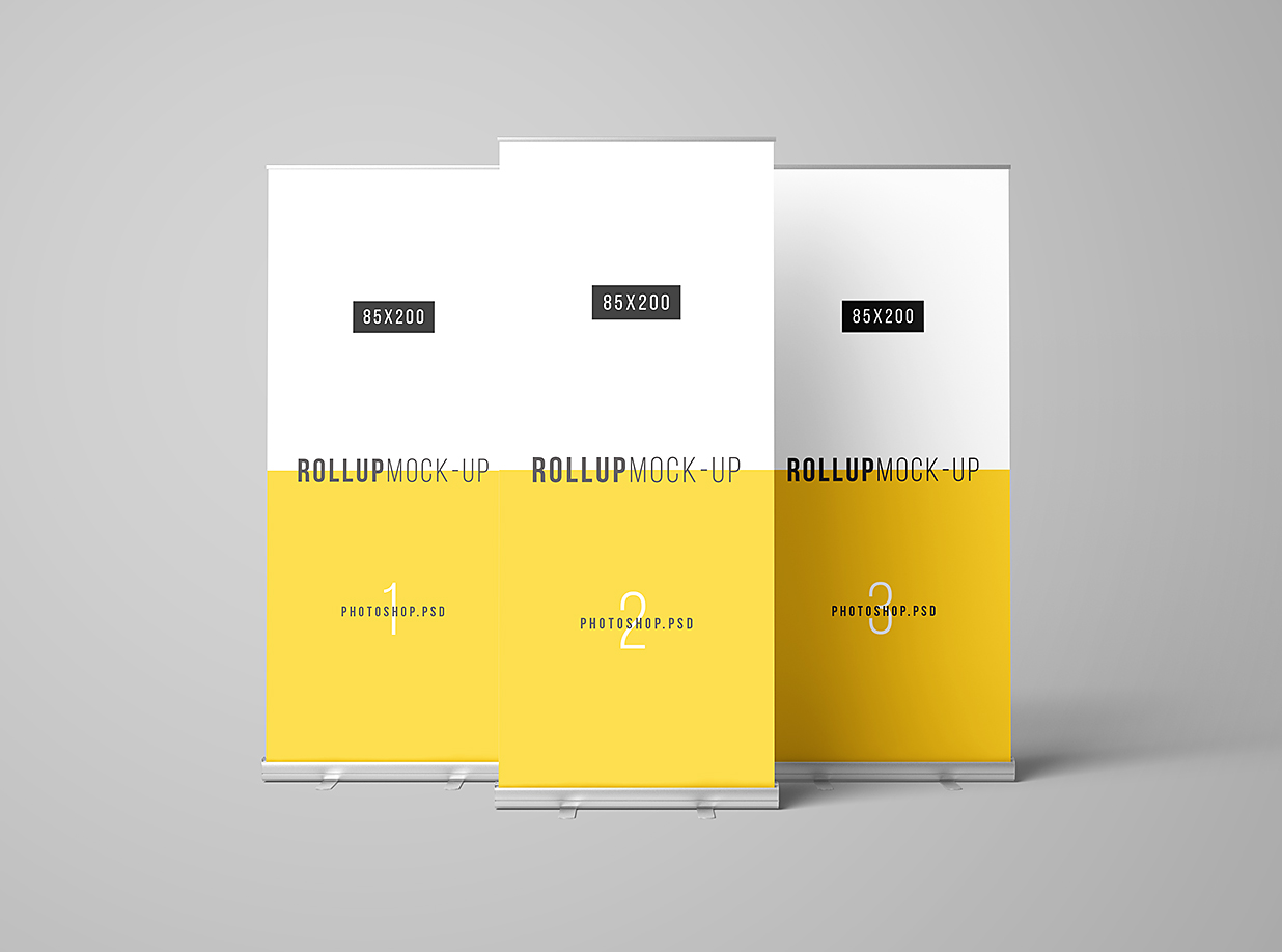 高质感易拉宝样机mockup7组插图6