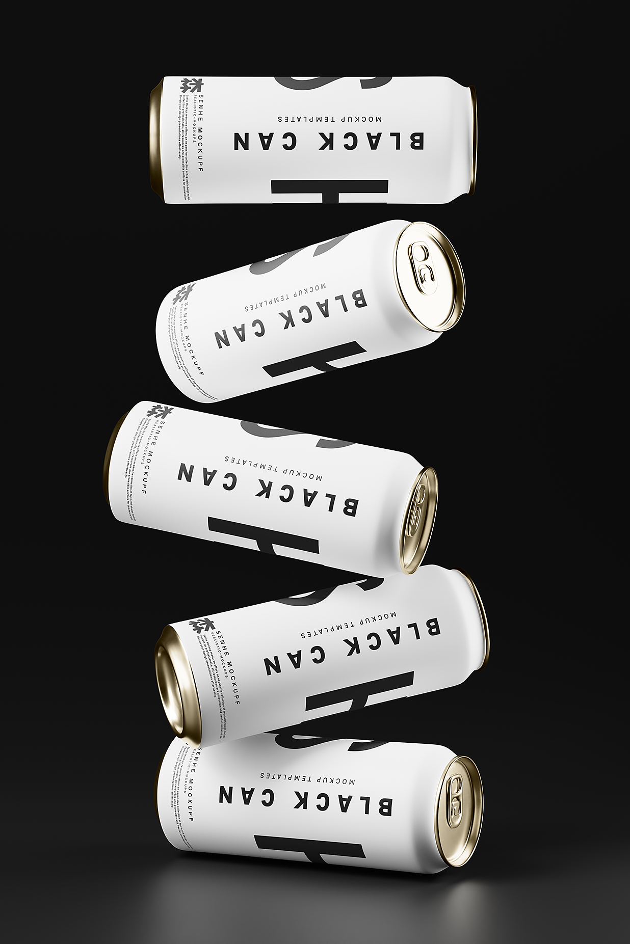 精致的易拉罐饮料罐啤酒罐苏打水罐包装样机mockup15组插图6