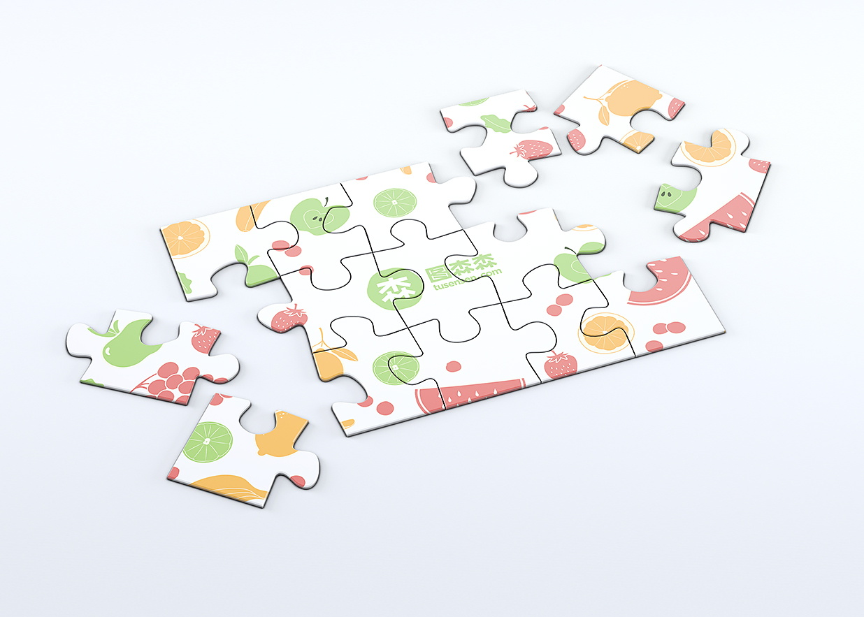 简约拼图样机mockup插图