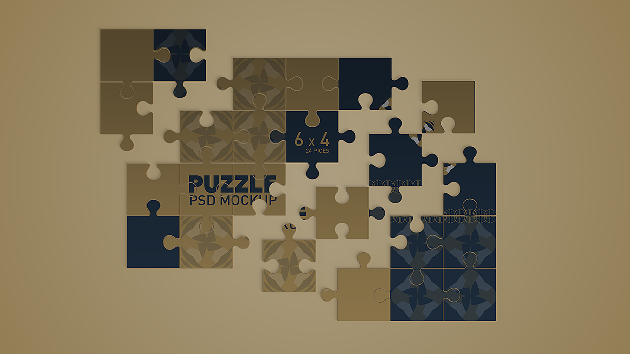 拼图样机mockup插图