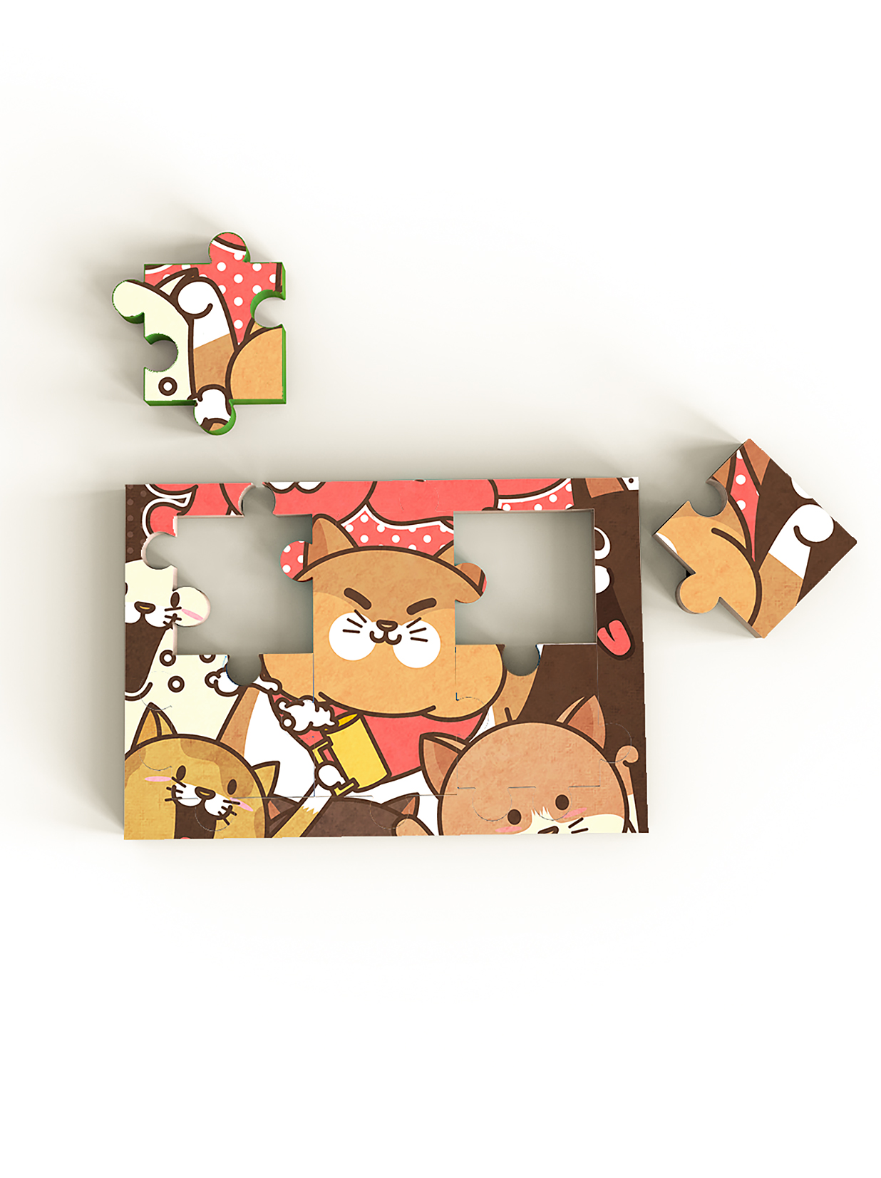 拼图样机mockup插图